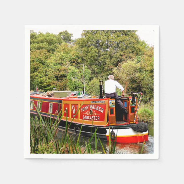 SERVILLETA DE PAPEL CANAL NARROWBOATS (Anverso)