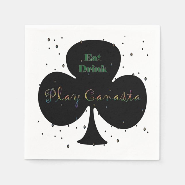 Servilleta De Papel Canasta Napkins (Anverso)
