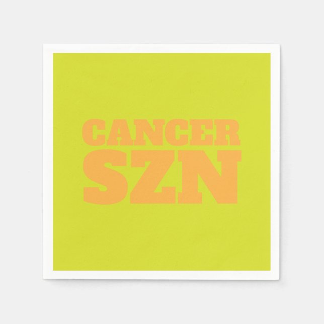 Servilleta De Papel Cáncer amarillo SZN Guay (Anverso)