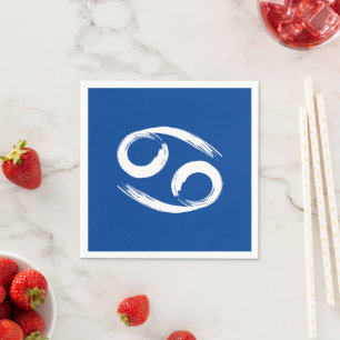 Servilleta De Papel CÁNCER Zodiaco Verano Junio Julio Astrología Cumpl
