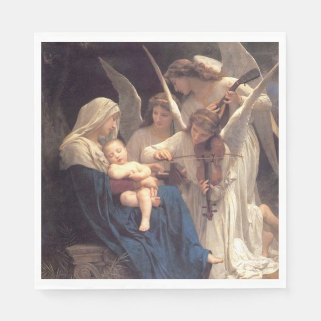 Servilleta De Papel Canción de los ángeles (Arte de época) (Anverso)