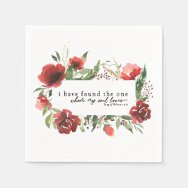 Servilleta De Papel Canción de Salomón 3:4 He encontrado al Boda Uno