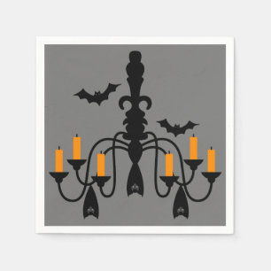Servilleta De Papel Candelabros de Halloween y candelabros de murciéla