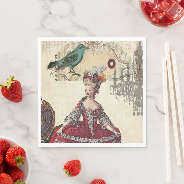 Servilleta De Papel Candil de París María Antonieta Francés Antiguo (In situ)