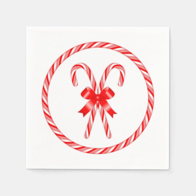 Servilleta De Papel Candy Cane (Anverso)