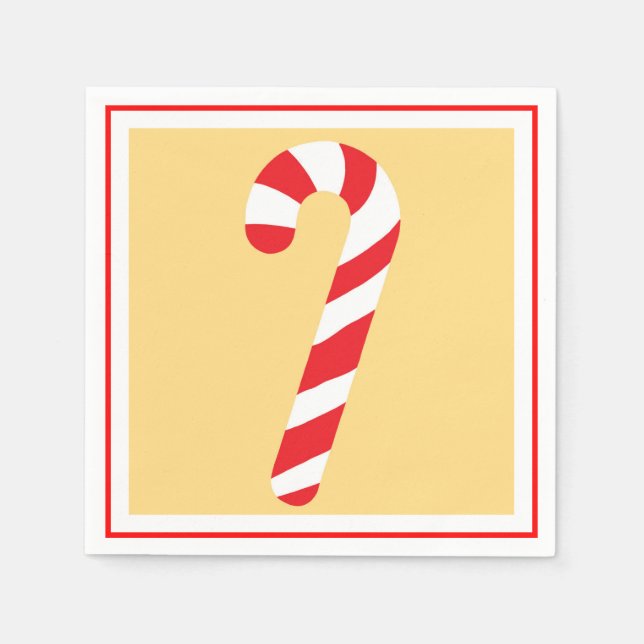 Servilleta De Papel Candy Cane (Anverso)