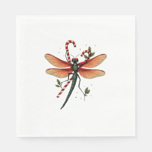Servilleta De Papel Candy Cane Dragonfly