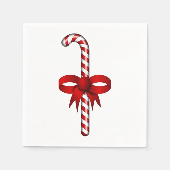 Servilleta De Papel Candy Cane Napkins (Anverso)