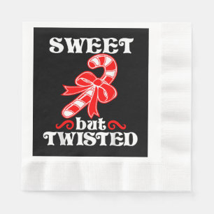 Servilleta De Papel Candy Cane Sweet Pero Twist Funny Navidades