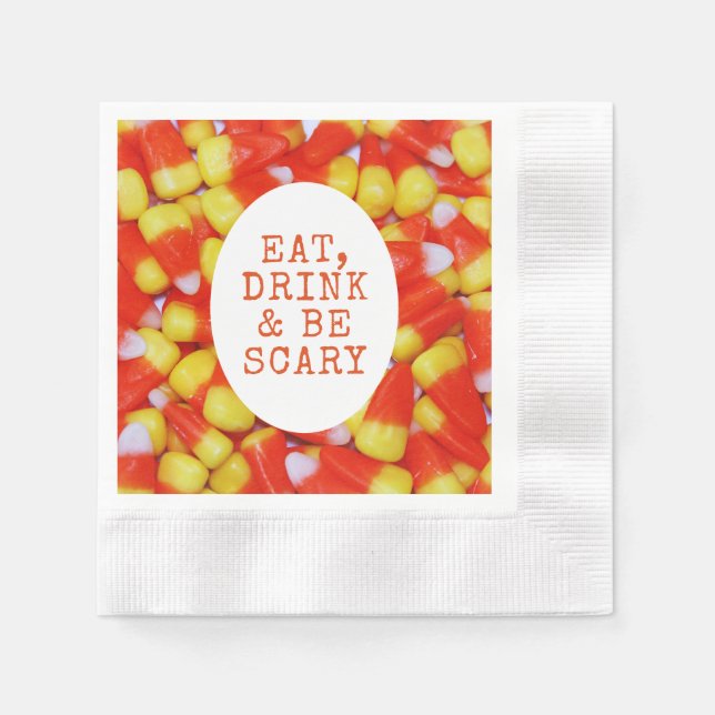 Servilleta De Papel Candy Corn Napkins (Anverso)