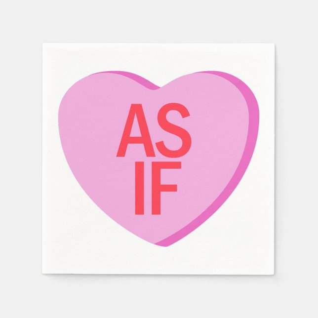 Servilleta De Papel Candy Heart - COMO SI (Anverso)