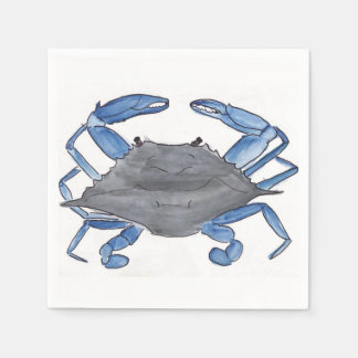 Servilleta De Papel Cangrejo azul