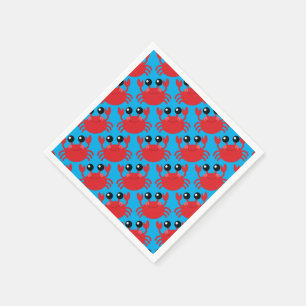 Servilleta De Papel Cangrejo Cumpleaños Partido Cute Niños Personaliza