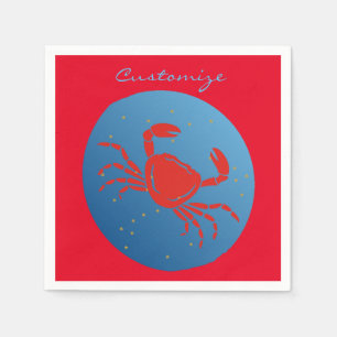 Servilleta De Papel Cangrejo de cáncer Zodiac Thunder_Cove
