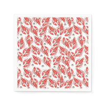 Cangrejos y langostas. Marisco. Papel