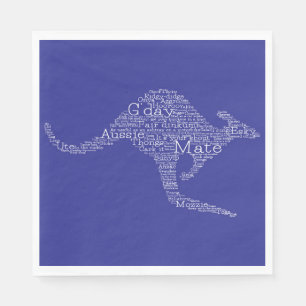 Servilleta De Papel Canguro hecho de jerga australiana