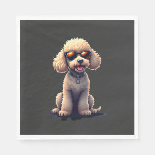 Servilleta De Papel Caniche Divertido Amante de los Animales Gráfico P