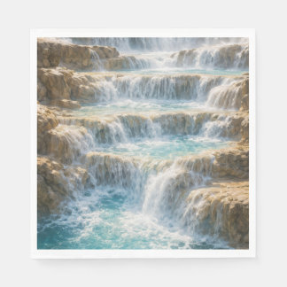 Servilleta De Papel Cañón de la Cascada Iluminada por el Sol