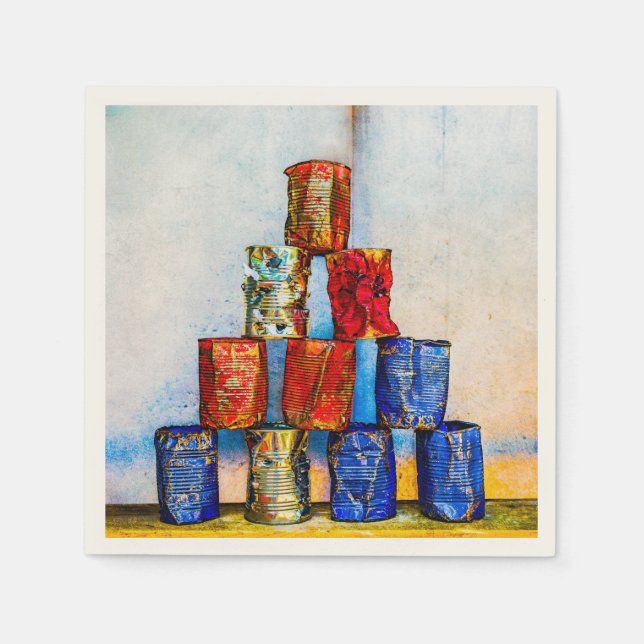 Servilleta De Papel Cañones de sopa - Después del almuerzo (Anverso)