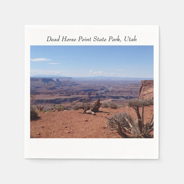 Servilleta De Papel Cañones en Dead Horse Point State Park (Anverso)