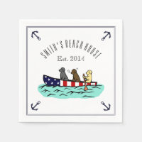 Canotear Labrador Beach House Paper Napkins