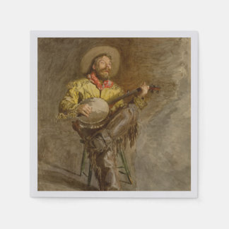 Servilleta De Papel Cantando vaquero español con canción de sendero to