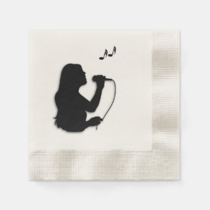 Servilleta De Papel Cantante femenina