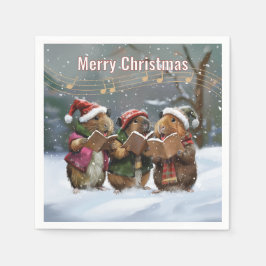 Servilleta De Papel Cantantes de Pig Carol de Guinea