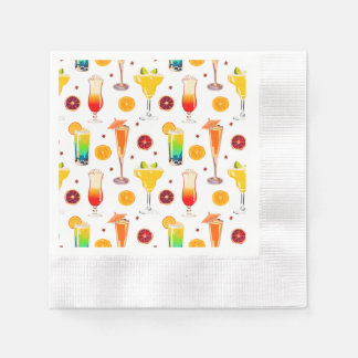 Servilleta De Papel Cantinero Alcohol Bebidas Mezcladas Colorida Fiest