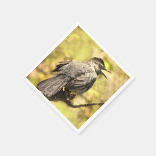 Servilleta De Papel Canto Gray Catbird Paper Napkins