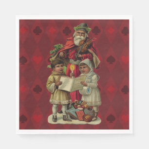 Servilleta De Papel Canto musical de los Navidades de Santa Elena