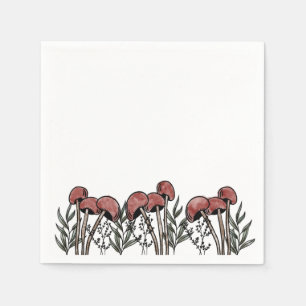 Servilleta De Papel Capas de hongo rojo