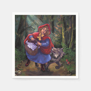 Servilleta De Papel Caperucita Rojo