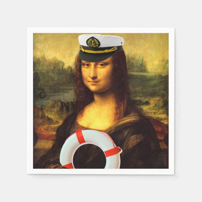Servilleta De Papel Capitán del mar Mona Lisa (Anverso)