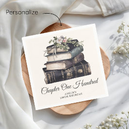 Servilleta De Papel Capítulo 100 Libro Vintage 100 cumpleaños