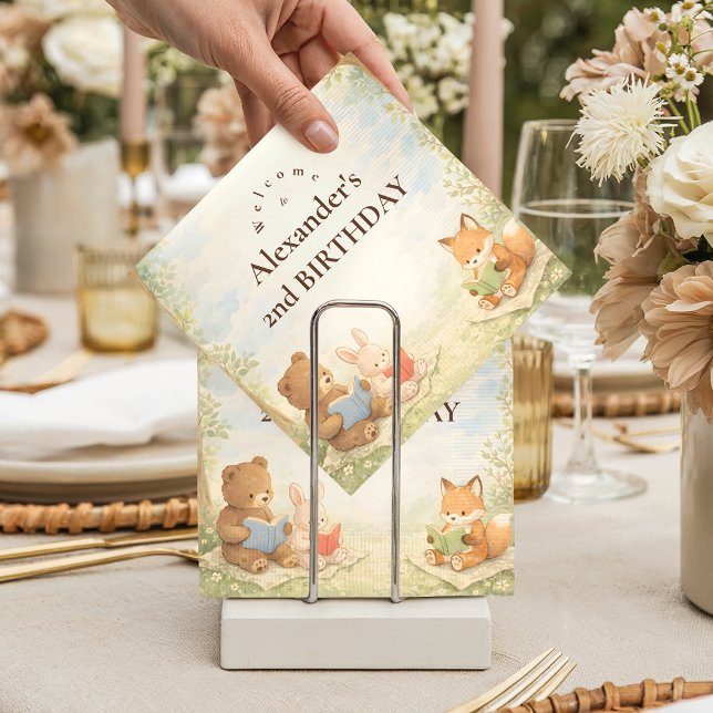 Servilleta De Papel Capítulo Dos Cumpleaños de Pequeño Lector (Subido por el creador)