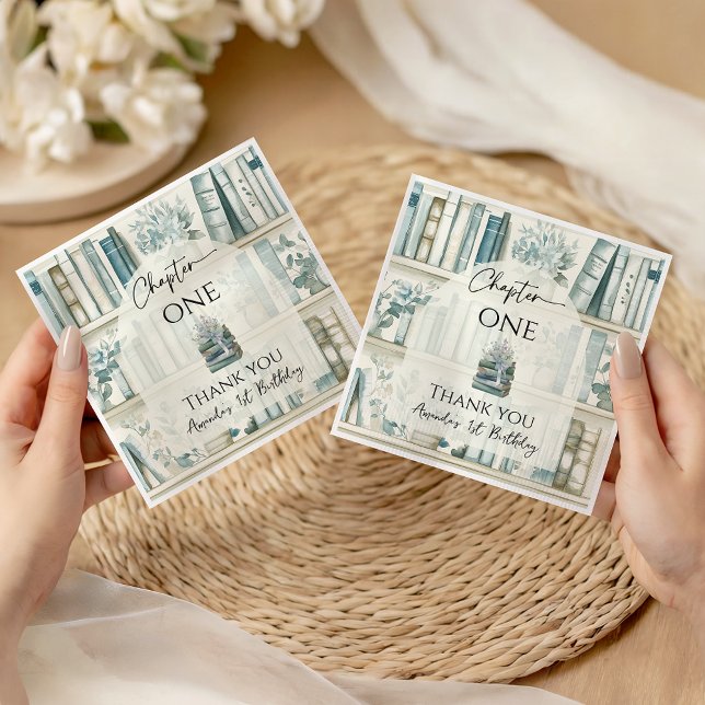 Servilleta De Papel Capítulo uno del libro del niño azul Cumpleaños 1º (Subido por el creador)
