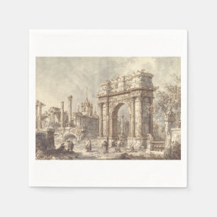Servilleta De Papel Capricho con un Arco de Triunfo Romano