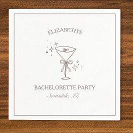 Servilleta De Papel Caprichoso Divertido Espresso Martini de Despedida