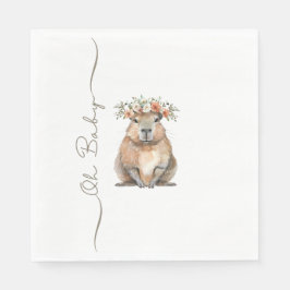 Servilleta De Papel Capybara Baby Shower • Oh Baby Wildflower