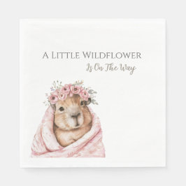 Servilleta De Papel Capybara Baby Shower • Wildflower Napkin