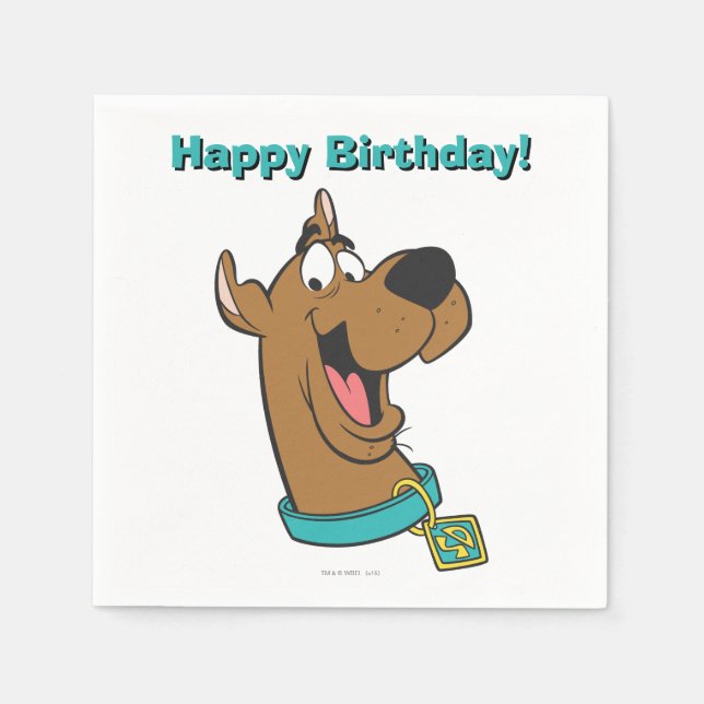 Servilleta De Papel Cara feliz de Scooby-Doo (Anverso)