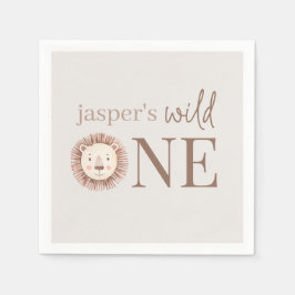 Servilleta De Papel Cara salvaje de un león