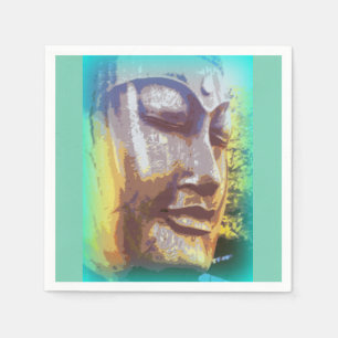 Servilleta De Papel Cara verde de Buda