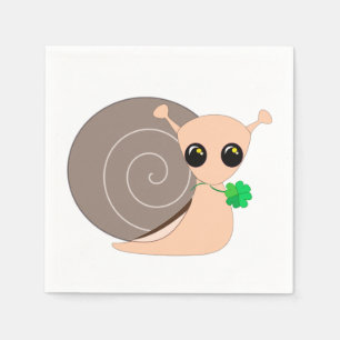 Servilleta De Papel Caracol con suerte