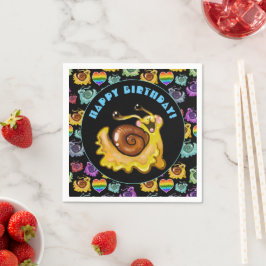 Servilleta De Papel Caracoles arcoiris