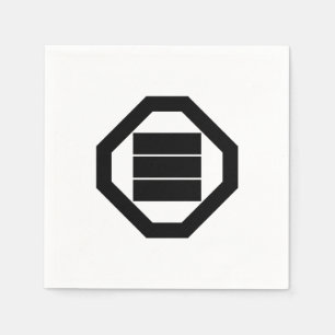 Servilleta De Papel Caracteres Kanji para tres en bandeja