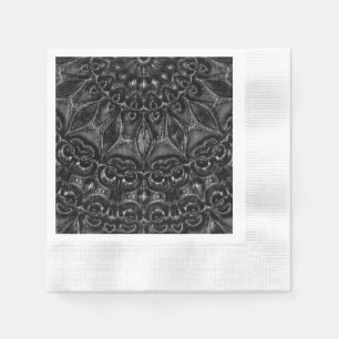 Servilleta De Papel Carbón Mandala Napkins