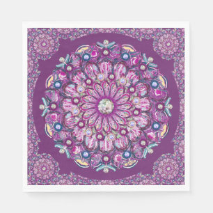 Servilleta De Papel Cardinal Red Rosace