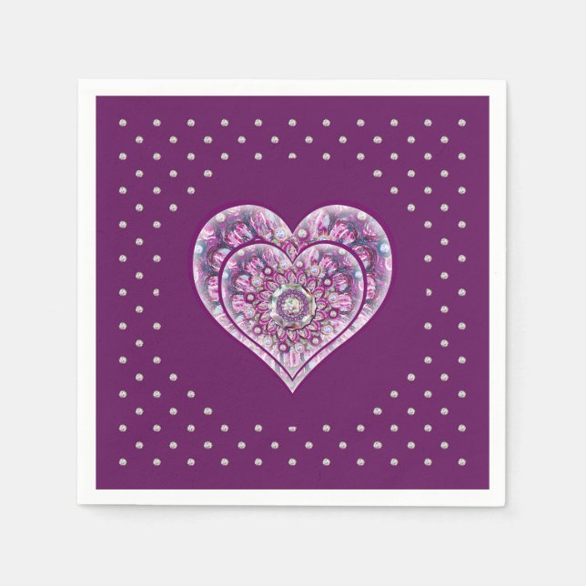 Servilleta De Papel Cardinal Red Rosace (Anverso)